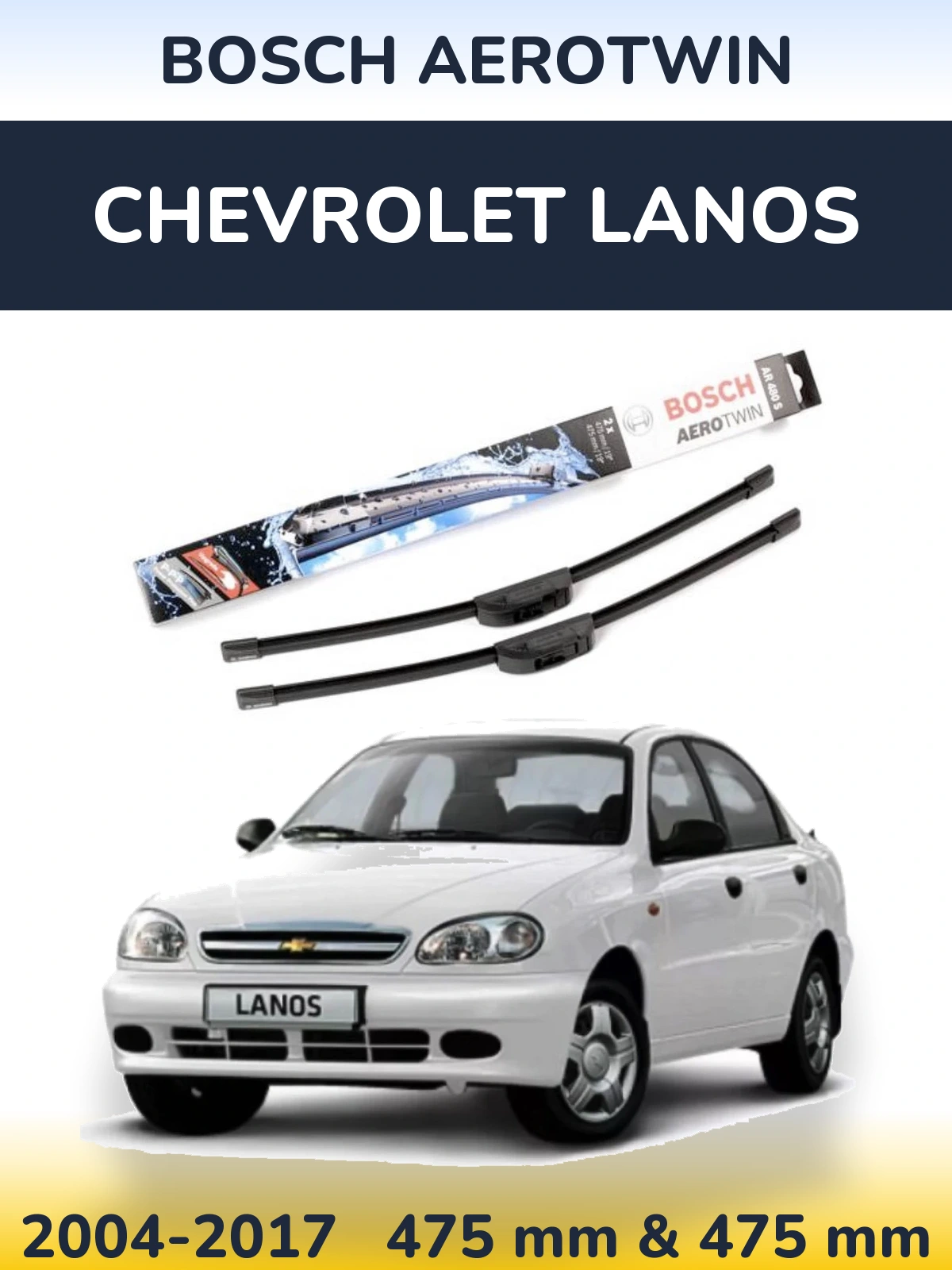 Torkarblad BOSCH AeroTwin för Chevrolet Lanos