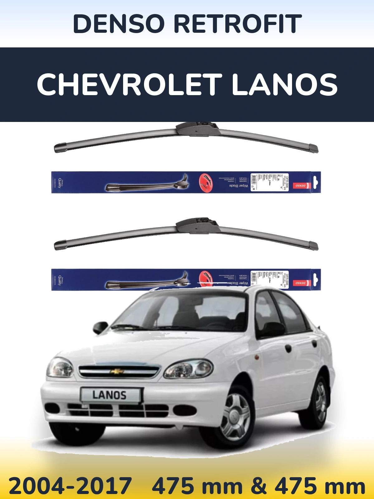 Torkarblad Denso Retrofit för Chevrolet Lanos