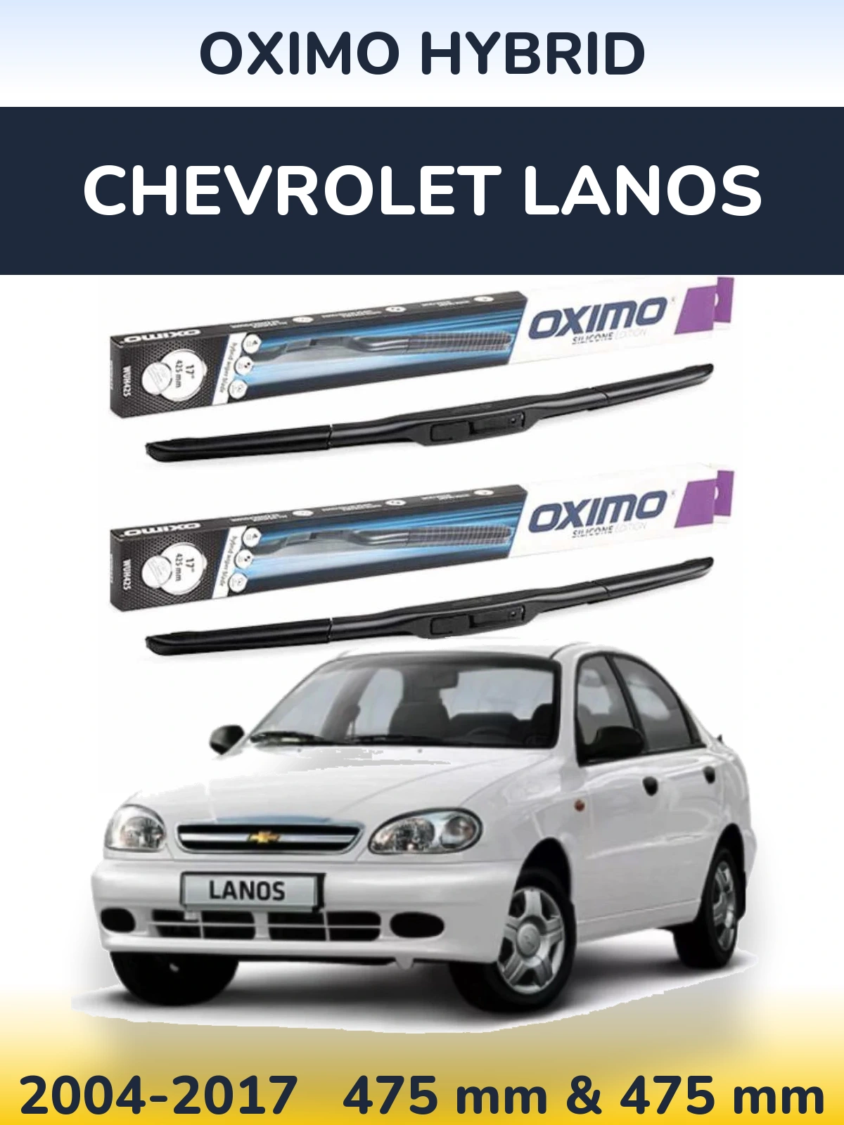 Torkarblad Oximo Hybrid för Chevrolet Lanos