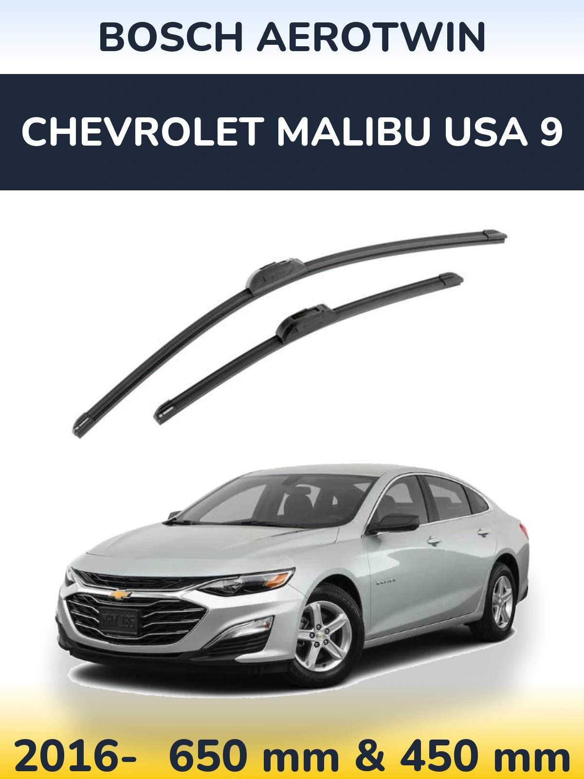 Torkarblad BOSCH AeroTwin för Chevrolet Malibu USA 9