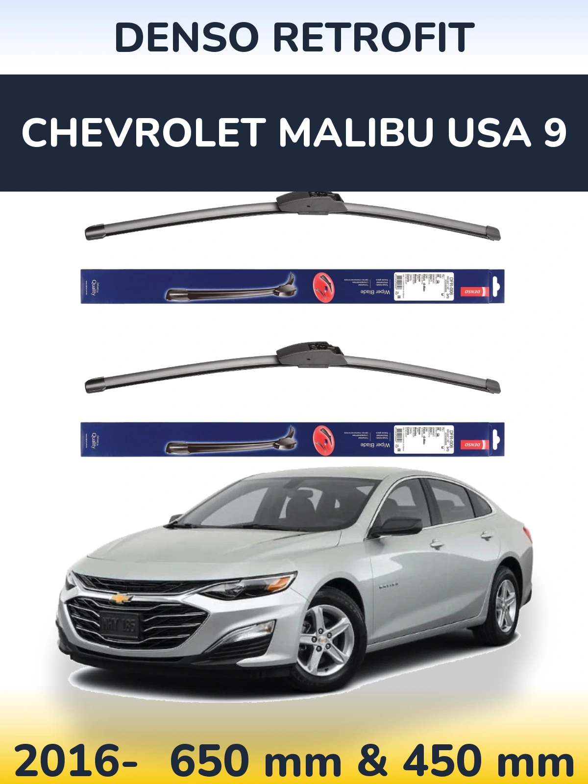 Torkarblad Denso Retrofit för Chevrolet Malibu USA 9