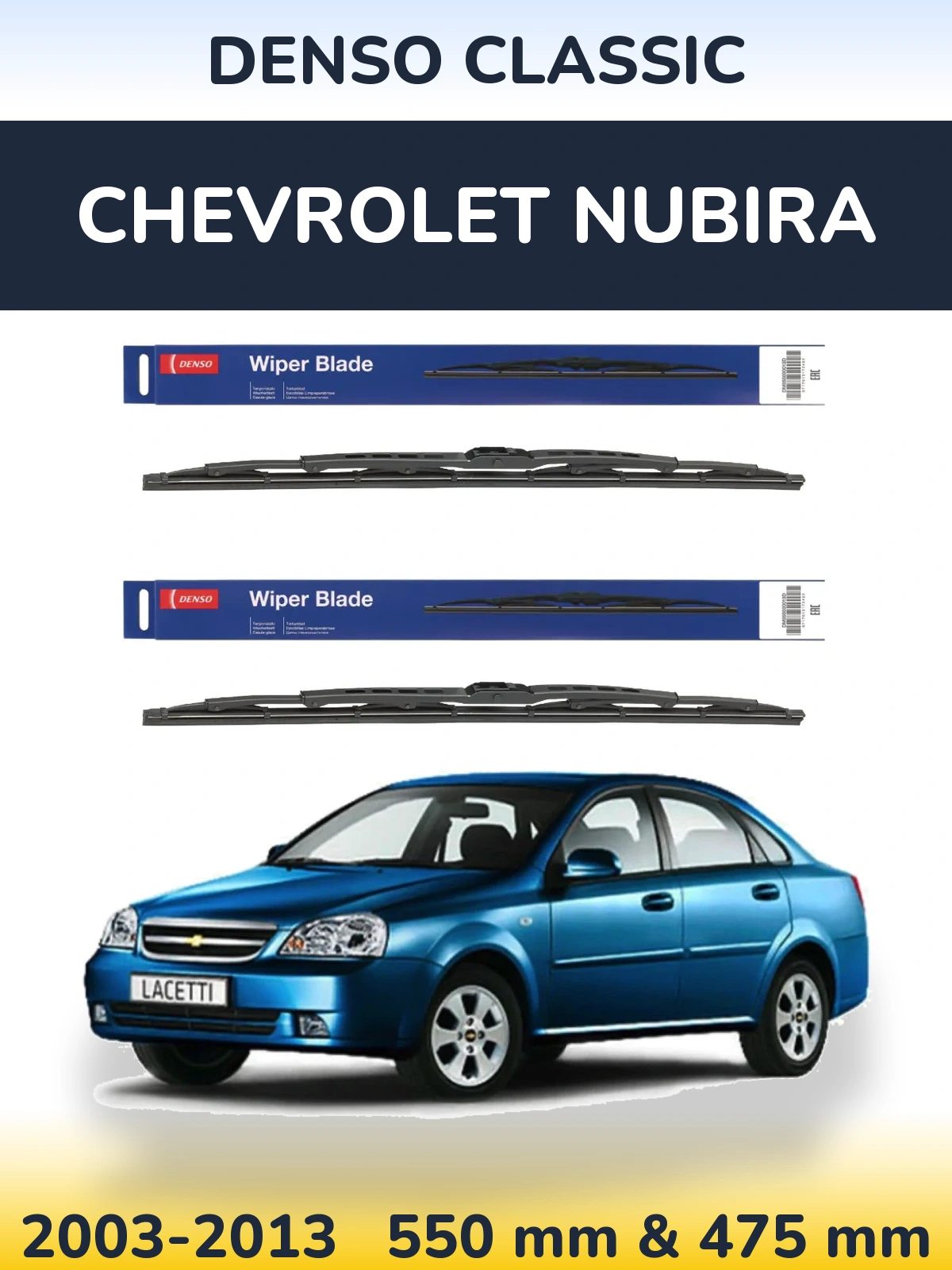 Torkarblad Denso Classic för Chevrolet Nubira