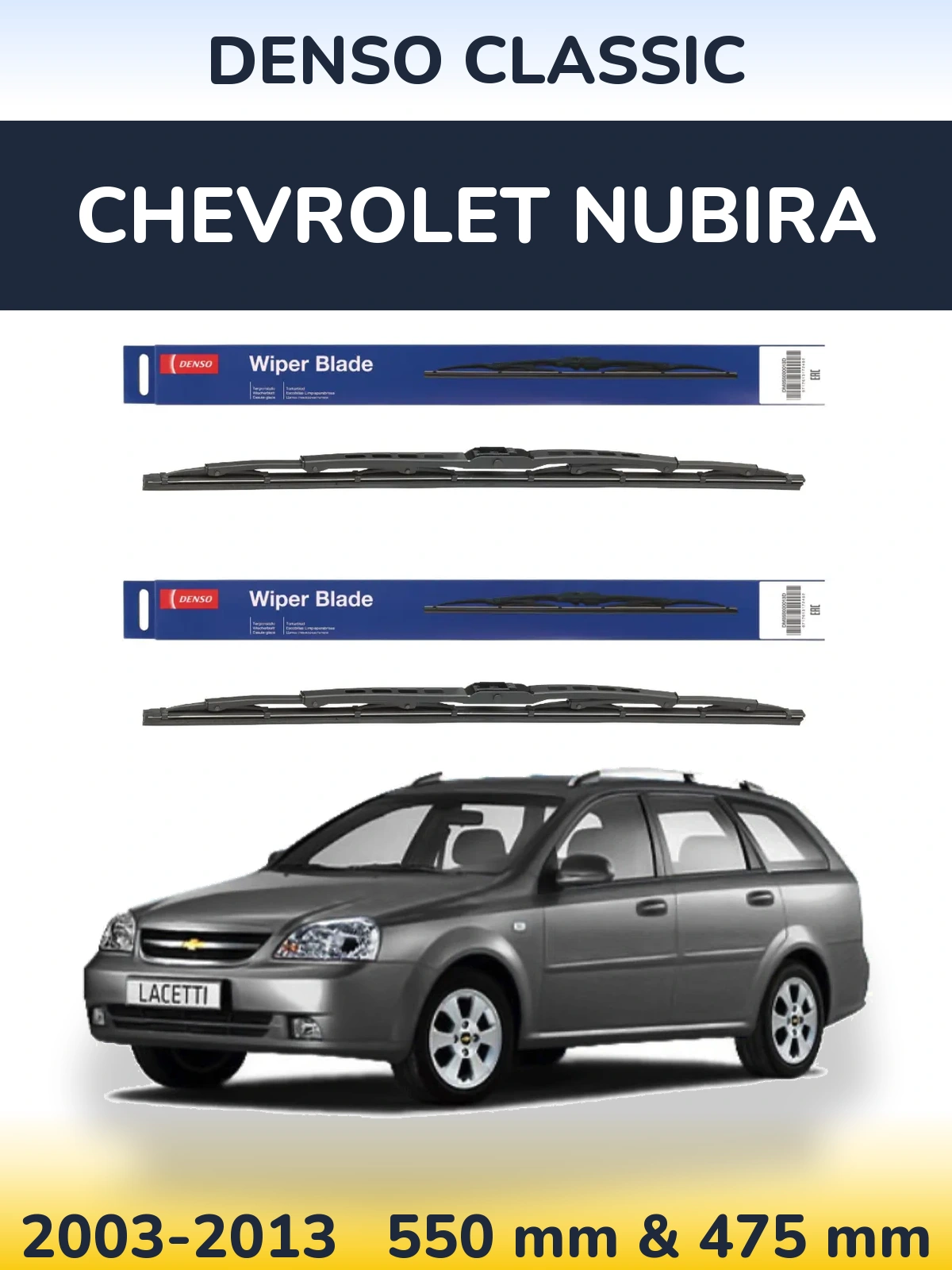 Torkarblad Denso Classic för Chevrolet Nubira