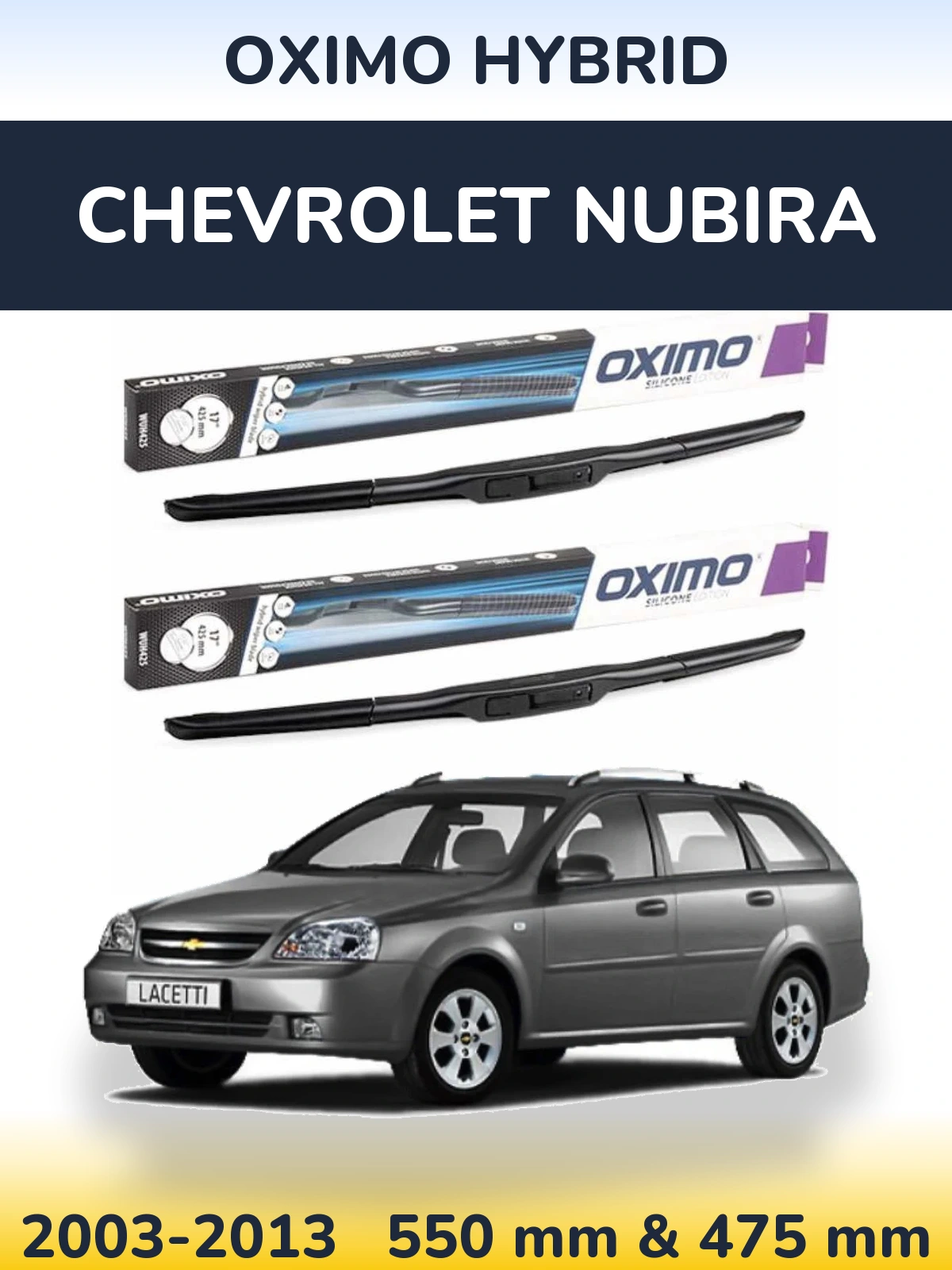 Torkarblad Oximo Hybrid för Chevrolet Nubira