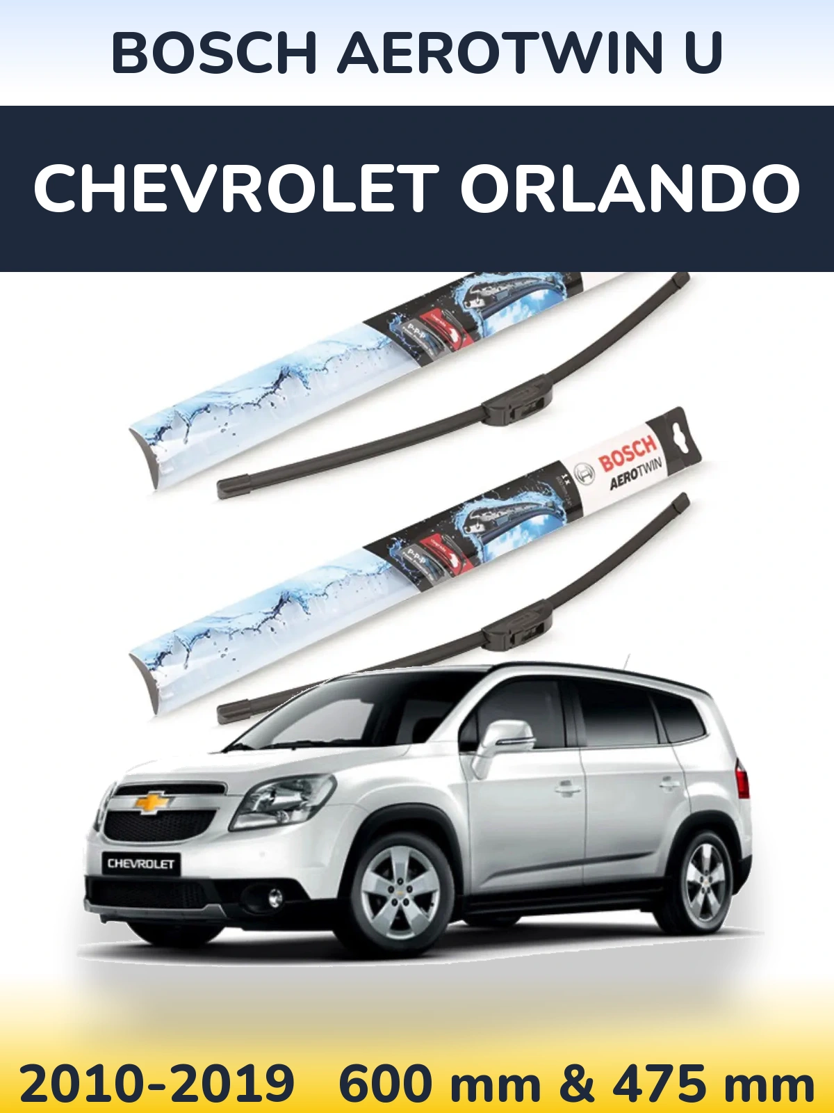 Torkarblad BOSCH AeroTwin U för Chevrolet Orlando