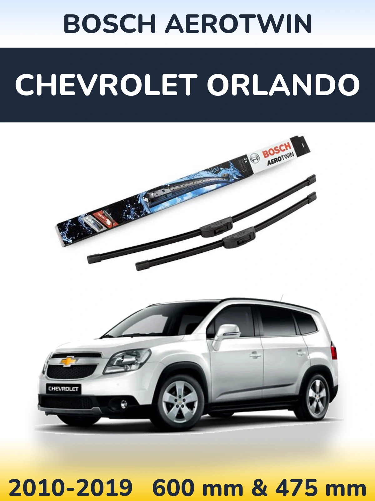 Torkarblad BOSCH AeroTwin för Chevrolet Orlando