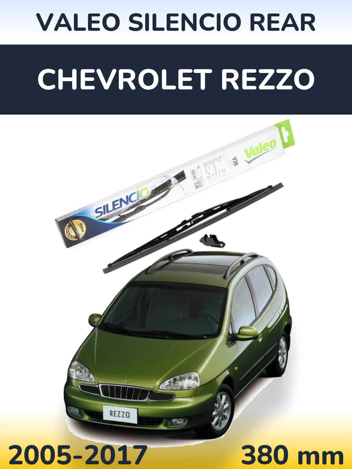 Torkarblad Valeo Silencio Rear för Chevrolet Rezzo