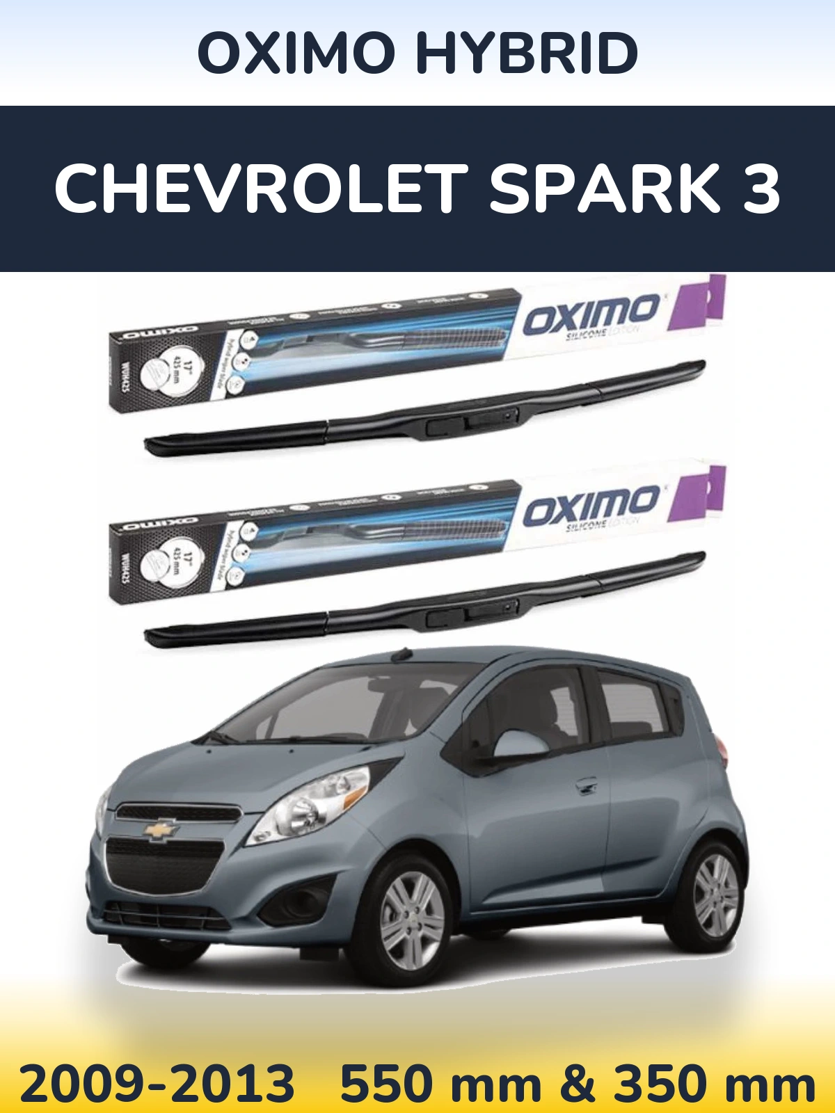 Torkarblad Oximo Hybrid för Chevrolet Spark 3