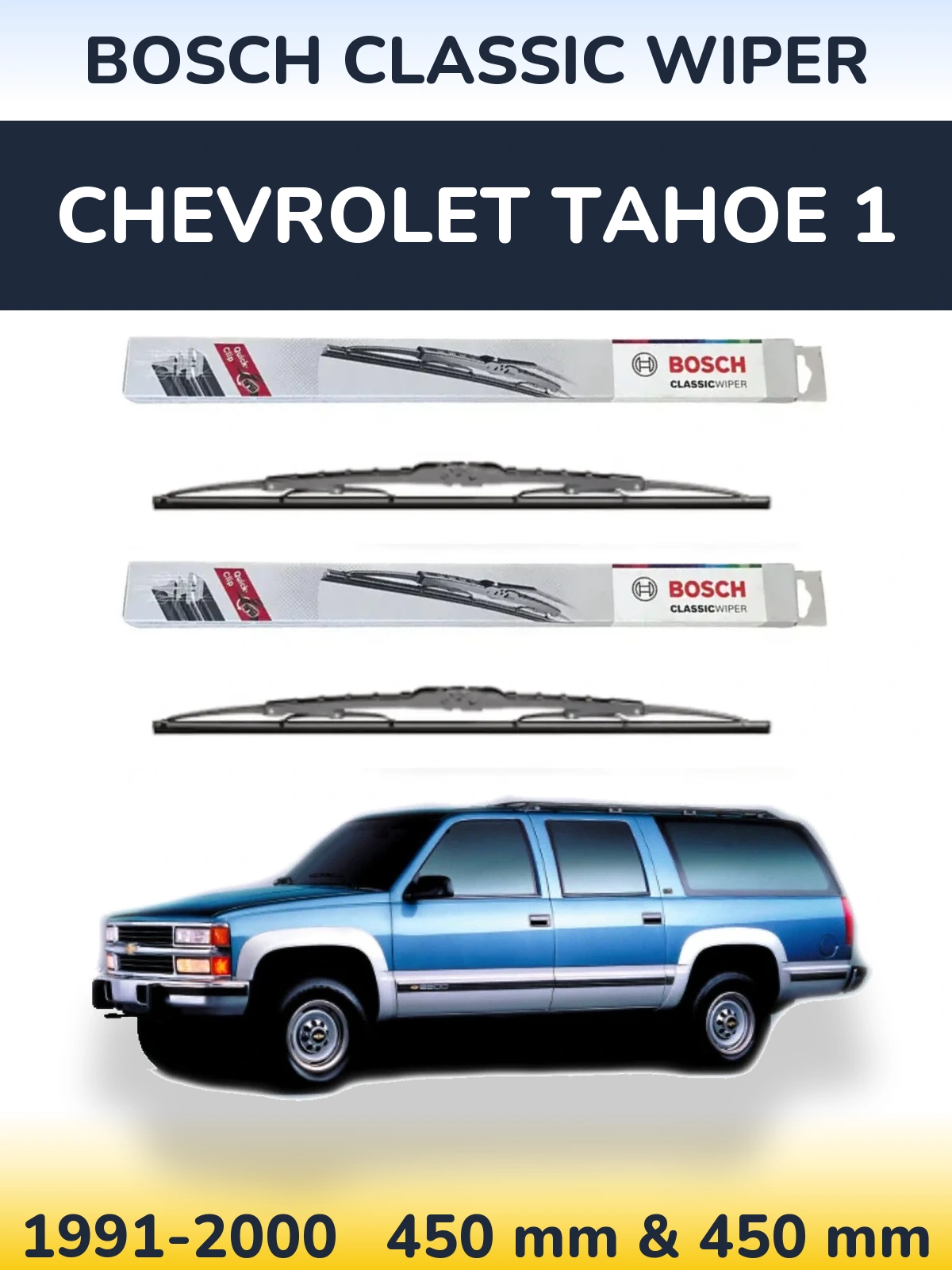 Torkarblad BOSCH Classic Wiper för Chevrolet Tahoe 1