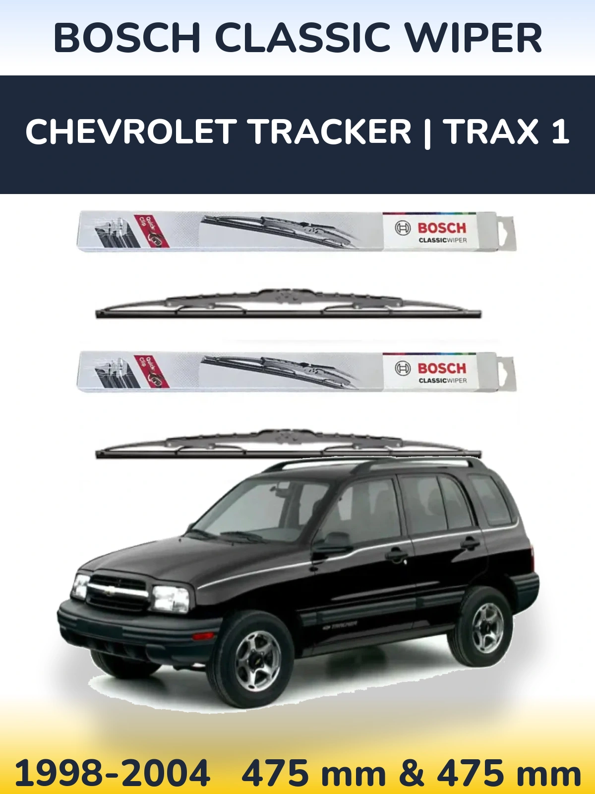 Torkarblad BOSCH Classic Wiper för Chevrolet Tracker | Trax 1