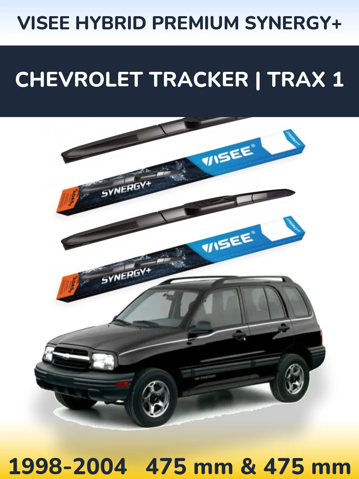 Torkarblad VISEE HYBRID PREMIUM SYNERGY+ för Chevrolet Tracker | Trax 1