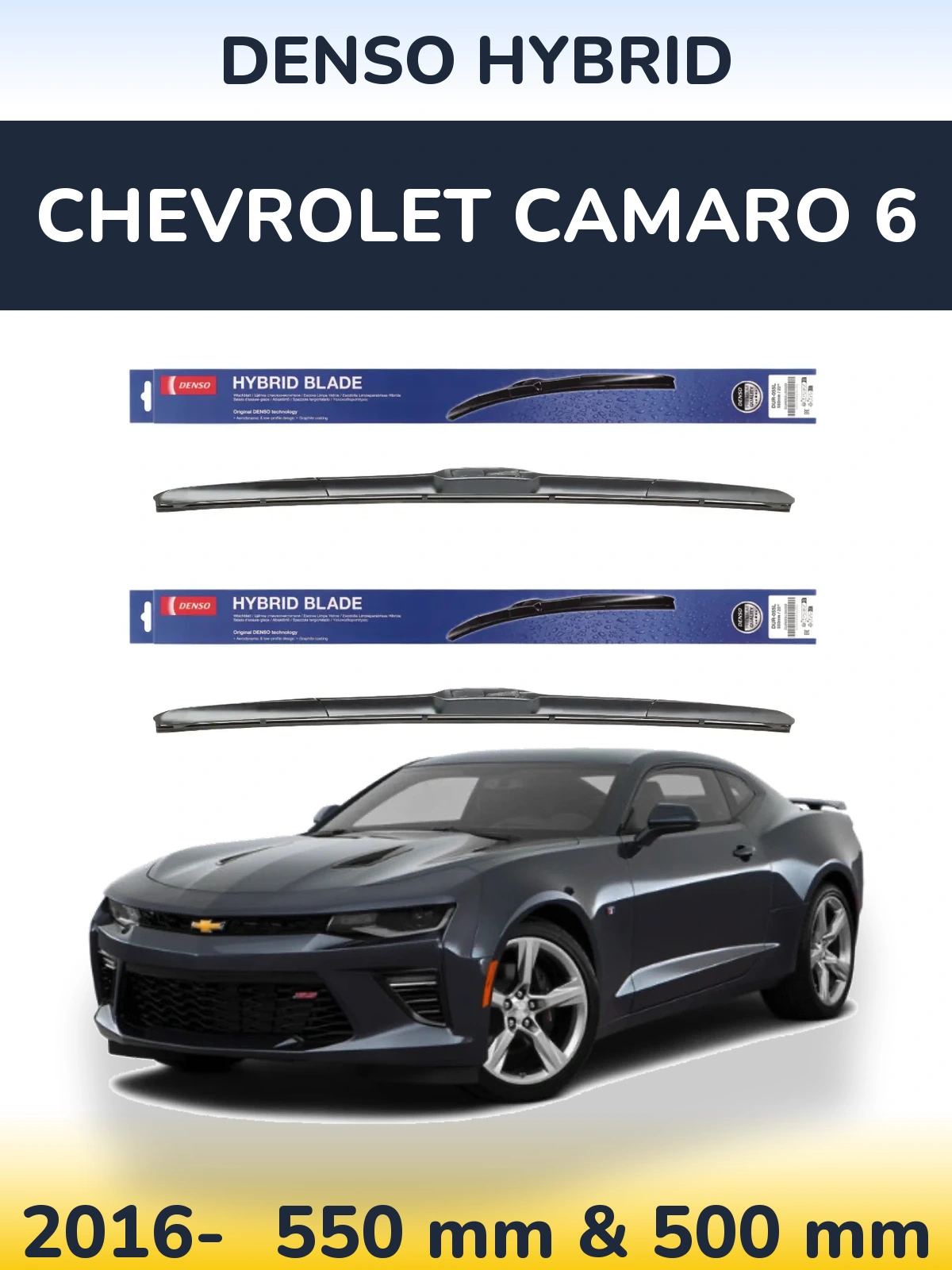 Torkarblad Denso Hybrid för Chevrolet Camaro 6
