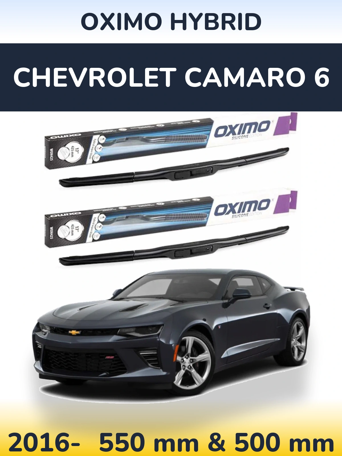 Torkarblad Oximo Hybrid för Chevrolet Camaro 6