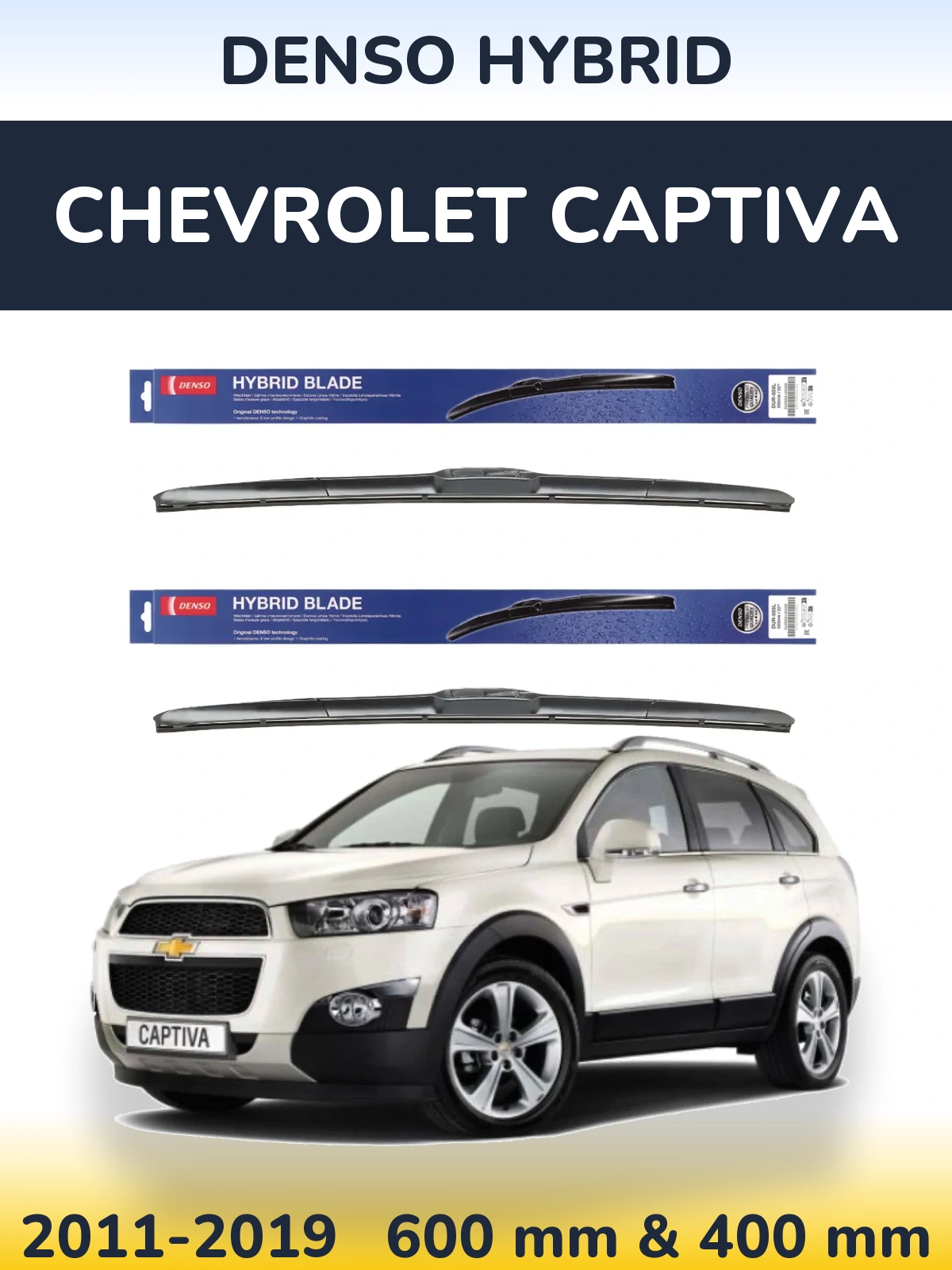 Torkarblad Denso Hybrid för Chevrolet Captiva