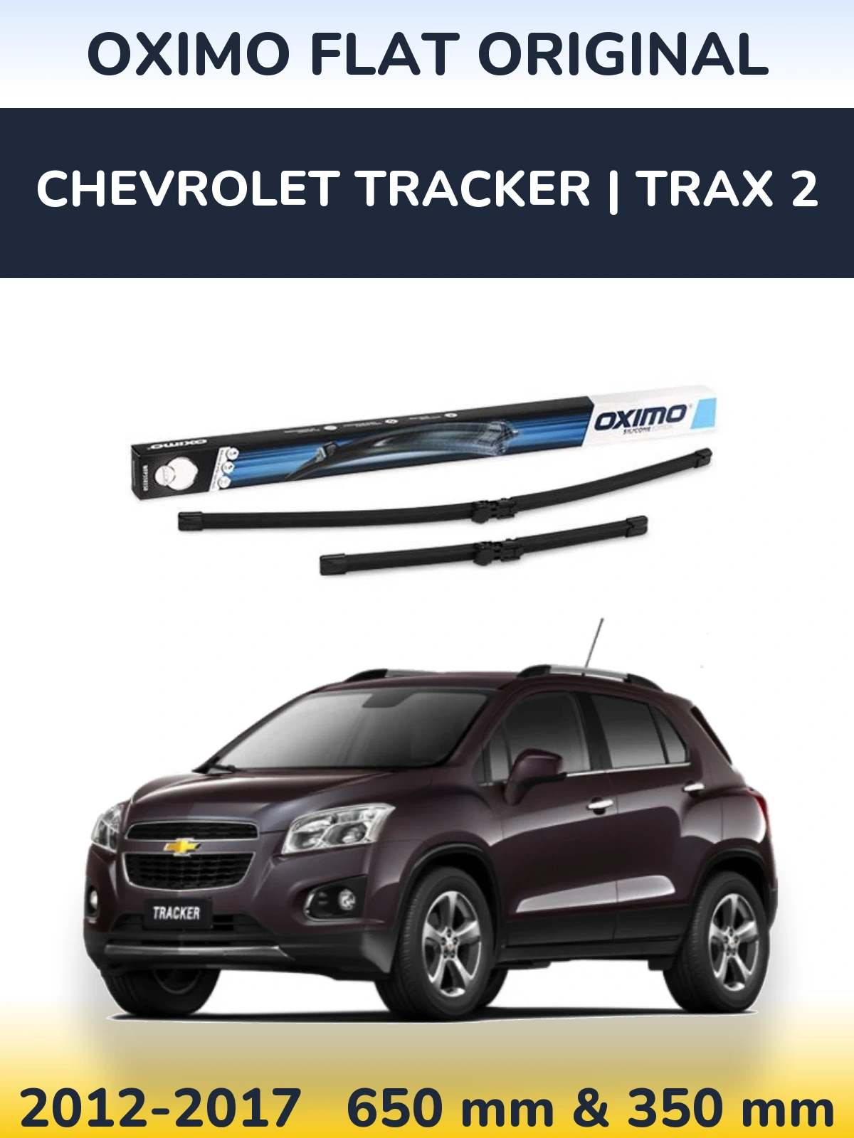Torkarblad Oximo Flat Original för Chevrolet Tracker | Trax 2