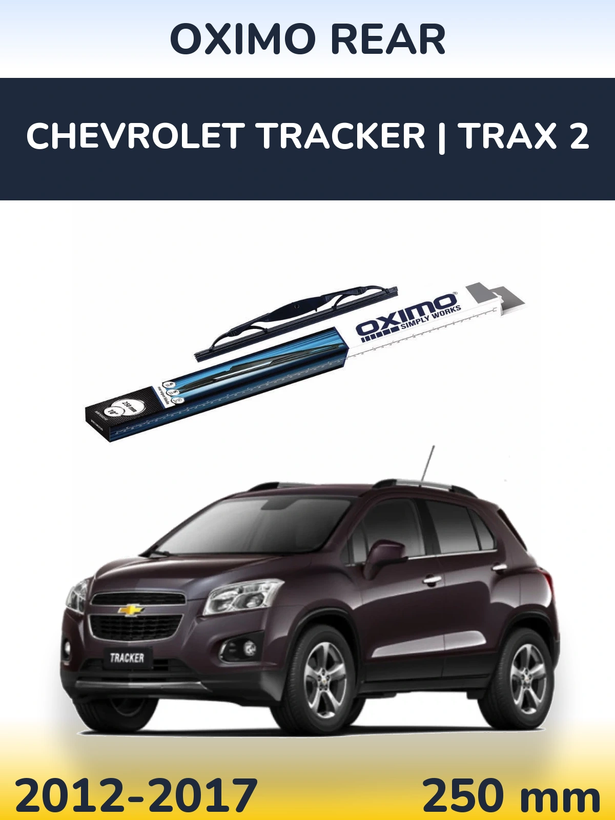 Torkarblad Oximo Rear för Chevrolet Tracker | Trax 2