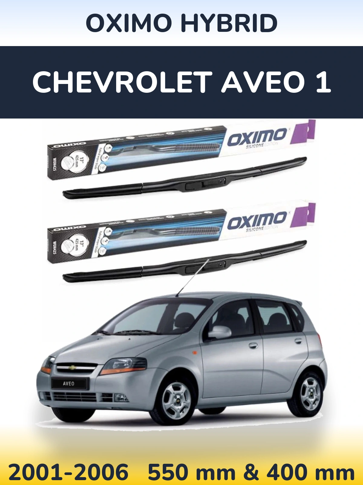 Torkarblad Oximo Hybrid för Chevrolet Aveo 1