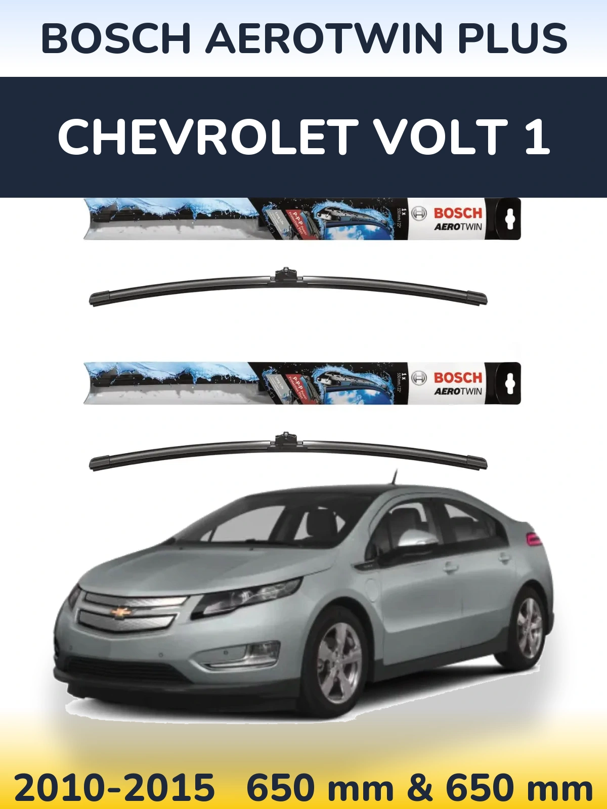 Torkarblad BOSCH AeroTwin Plus för Chevrolet Volt 1