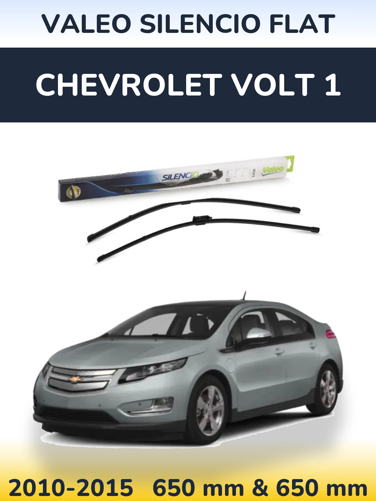 Torkarblad Valeo Silencio Flat för Chevrolet Volt 1