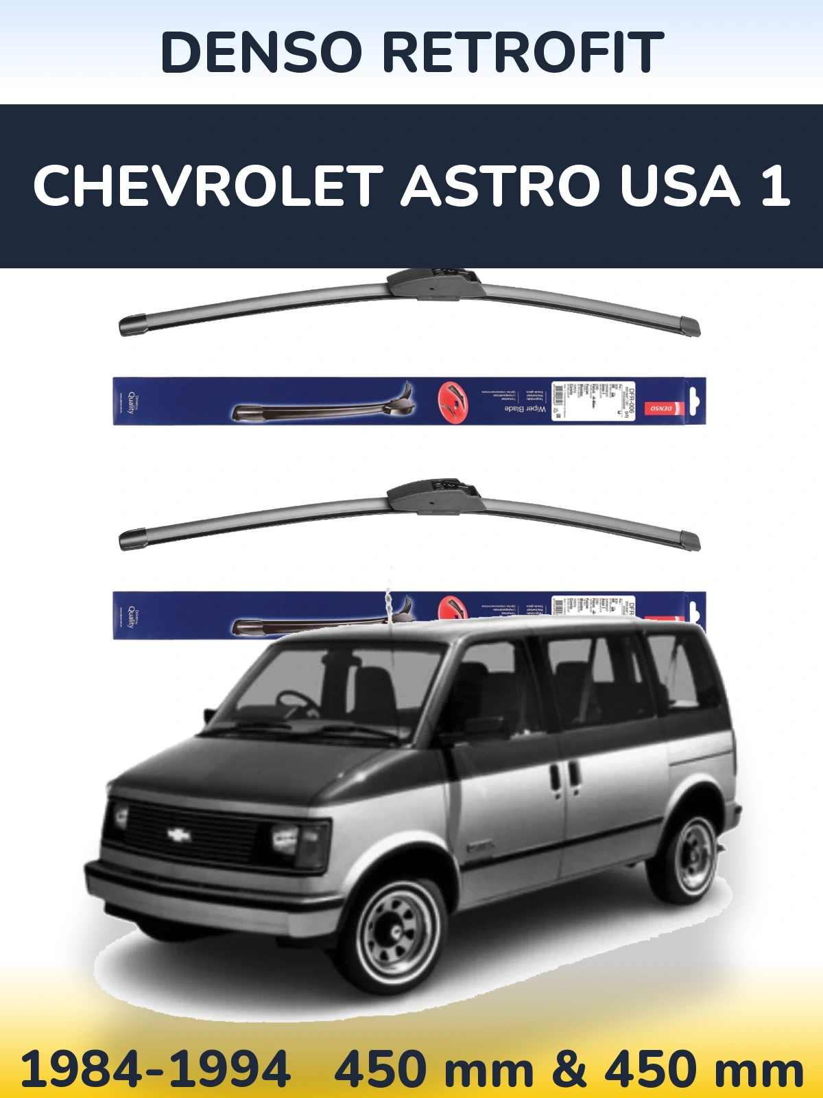 Torkarblad Denso Retrofit för Chevrolet Astro USA 1