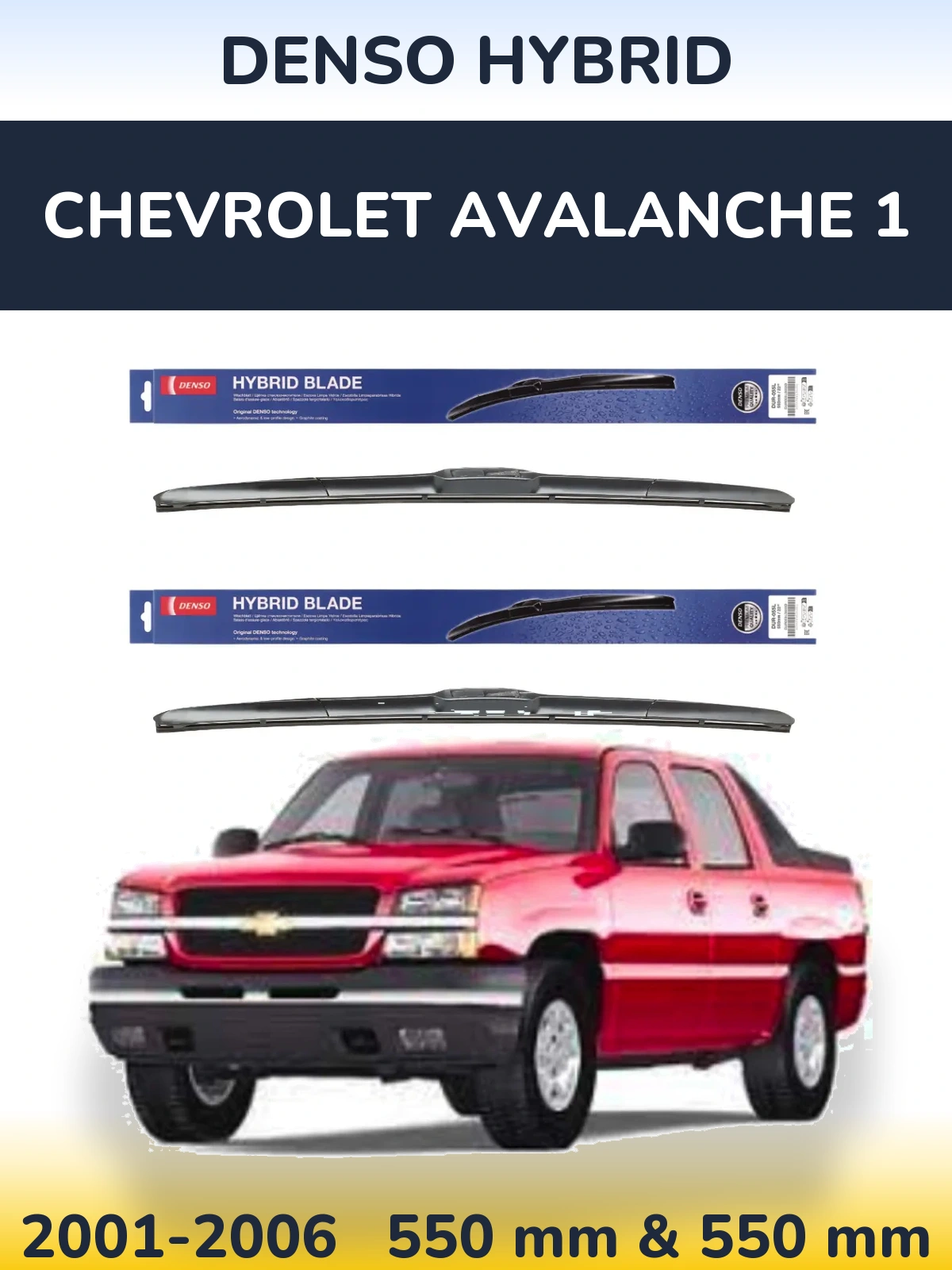 Torkarblad Denso Hybrid för Chevrolet Avalanche 1