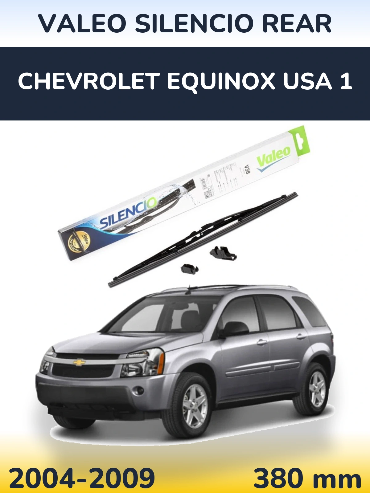Torkarblad Valeo Silencio Rear för Chevrolet Equinox USA 1
