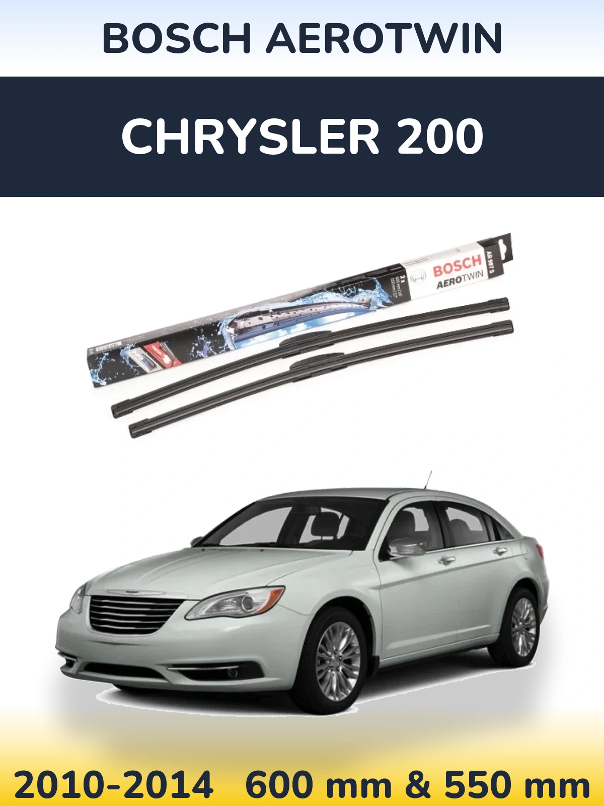 Torkarblad BOSCH AeroTwin för Chrysler 200