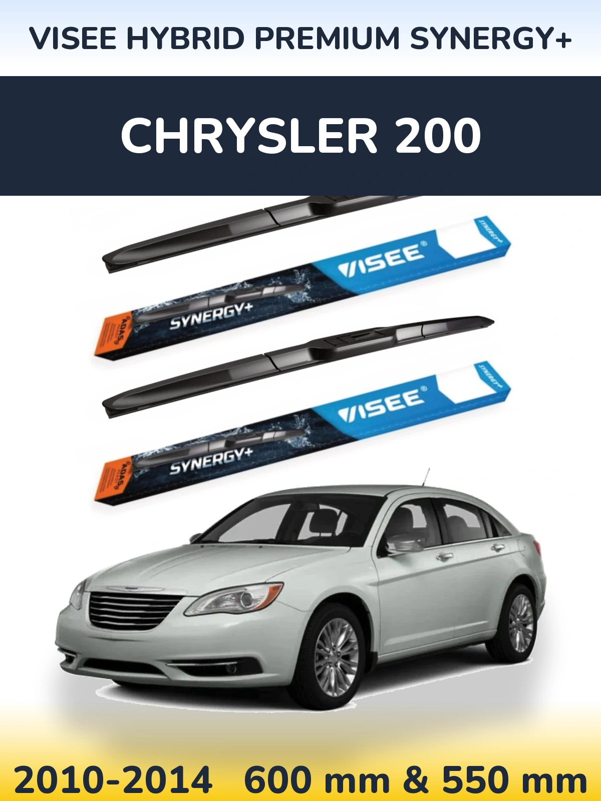 Torkarblad VISEE HYBRID PREMIUM SYNERGY+ för Chrysler 200