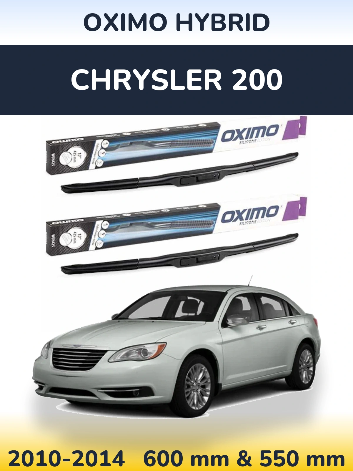 Torkarblad Oximo Hybrid för Chrysler 200