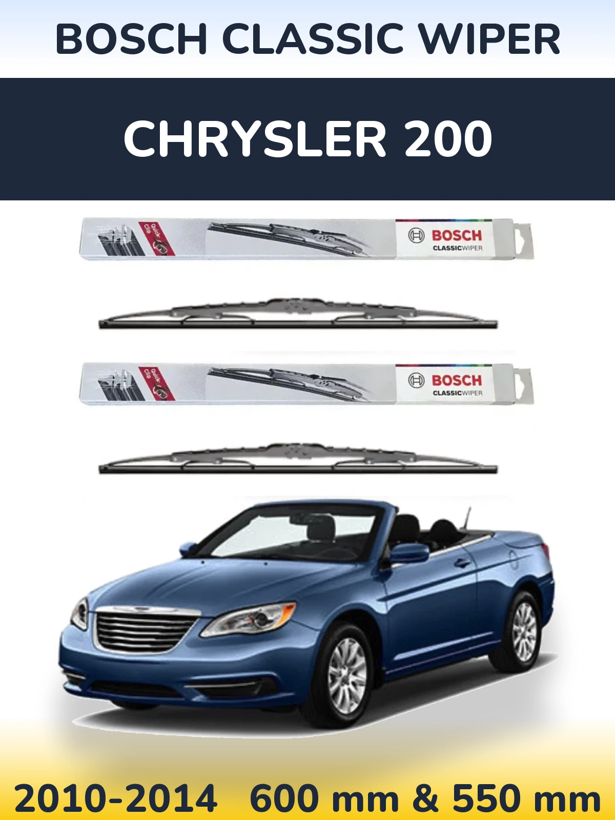 Torkarblad BOSCH Classic Wiper för Chrysler 200