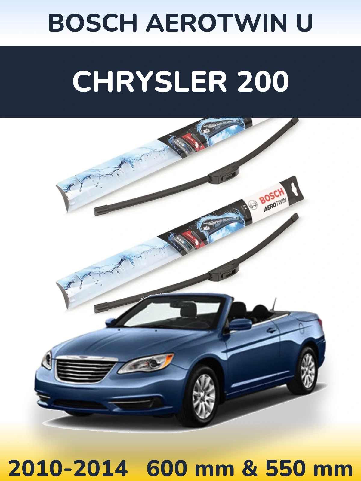 Torkarblad BOSCH AeroTwin U för Chrysler 200
