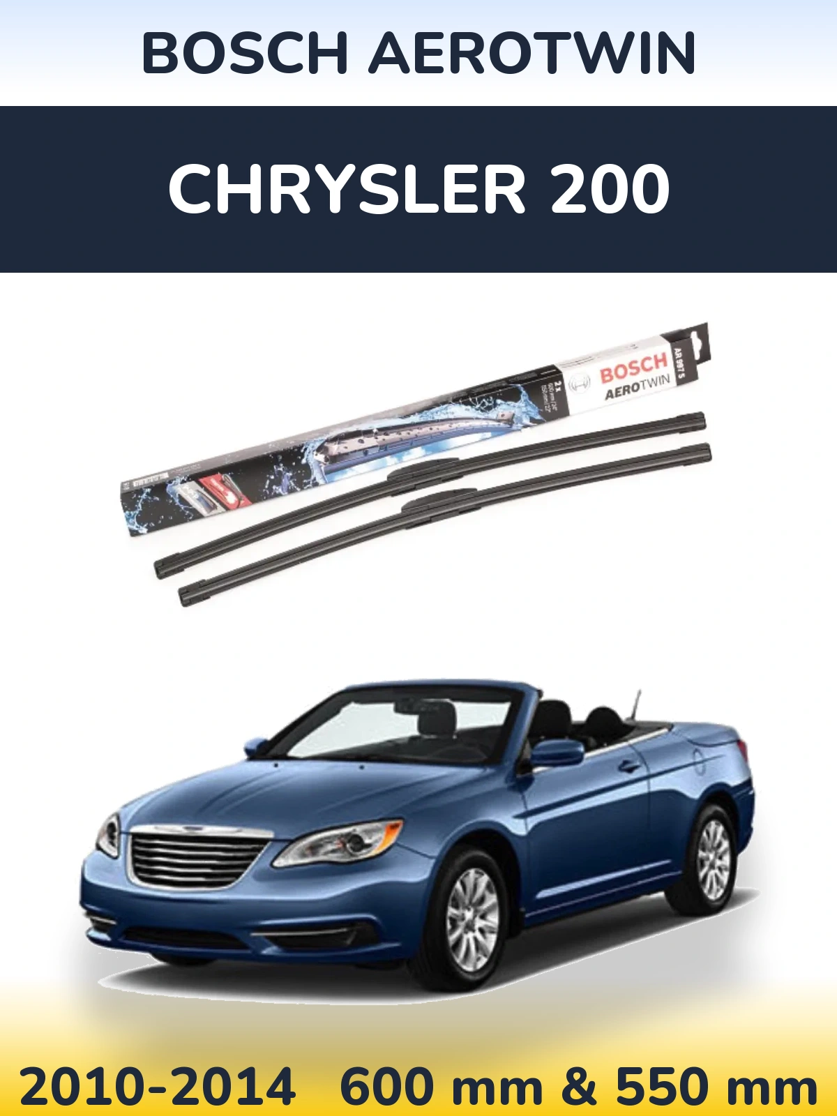 Torkarblad BOSCH AeroTwin för Chrysler 200