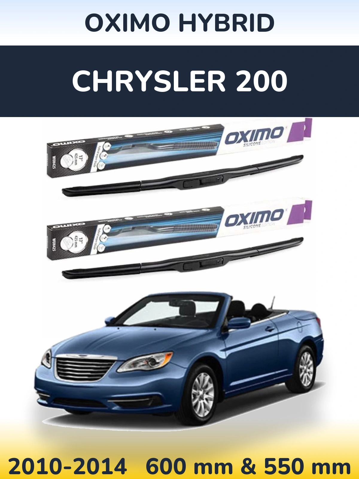 Torkarblad Oximo Hybrid för Chrysler 200
