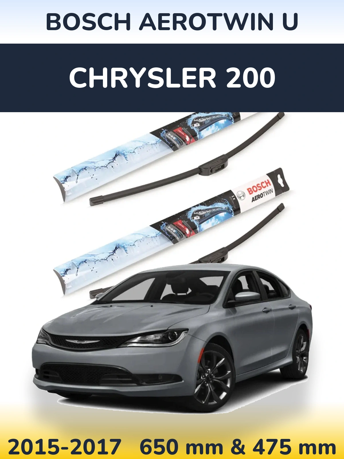 Torkarblad BOSCH AeroTwin U för Chrysler 200