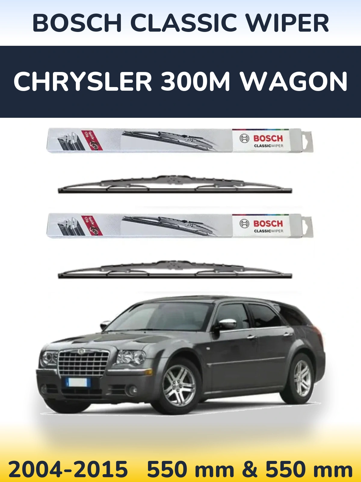 Torkarblad BOSCH Classic Wiper för Chrysler 300M Wagon