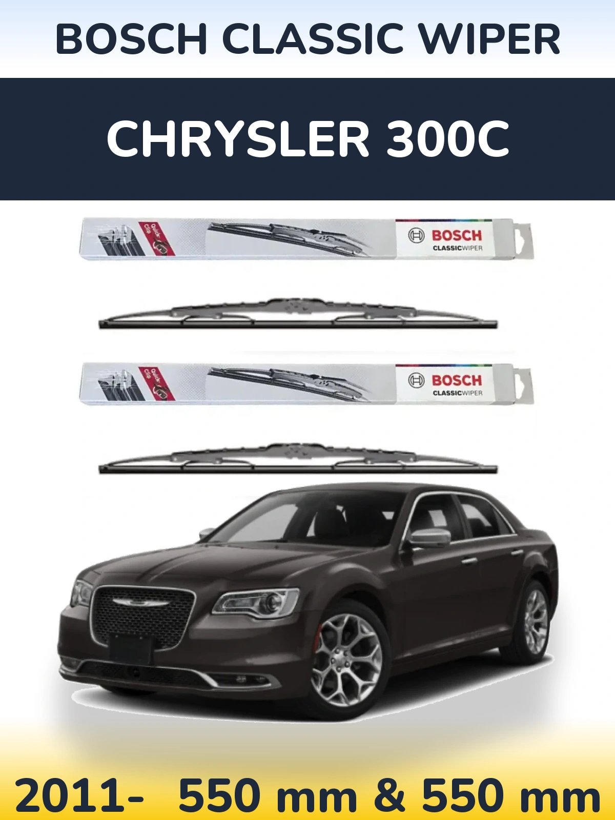 Torkarblad BOSCH Classic Wiper för Chrysler 300C