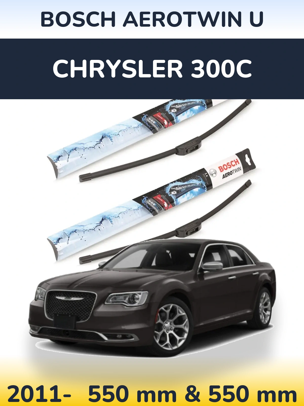 Torkarblad BOSCH AeroTwin U för Chrysler 300C
