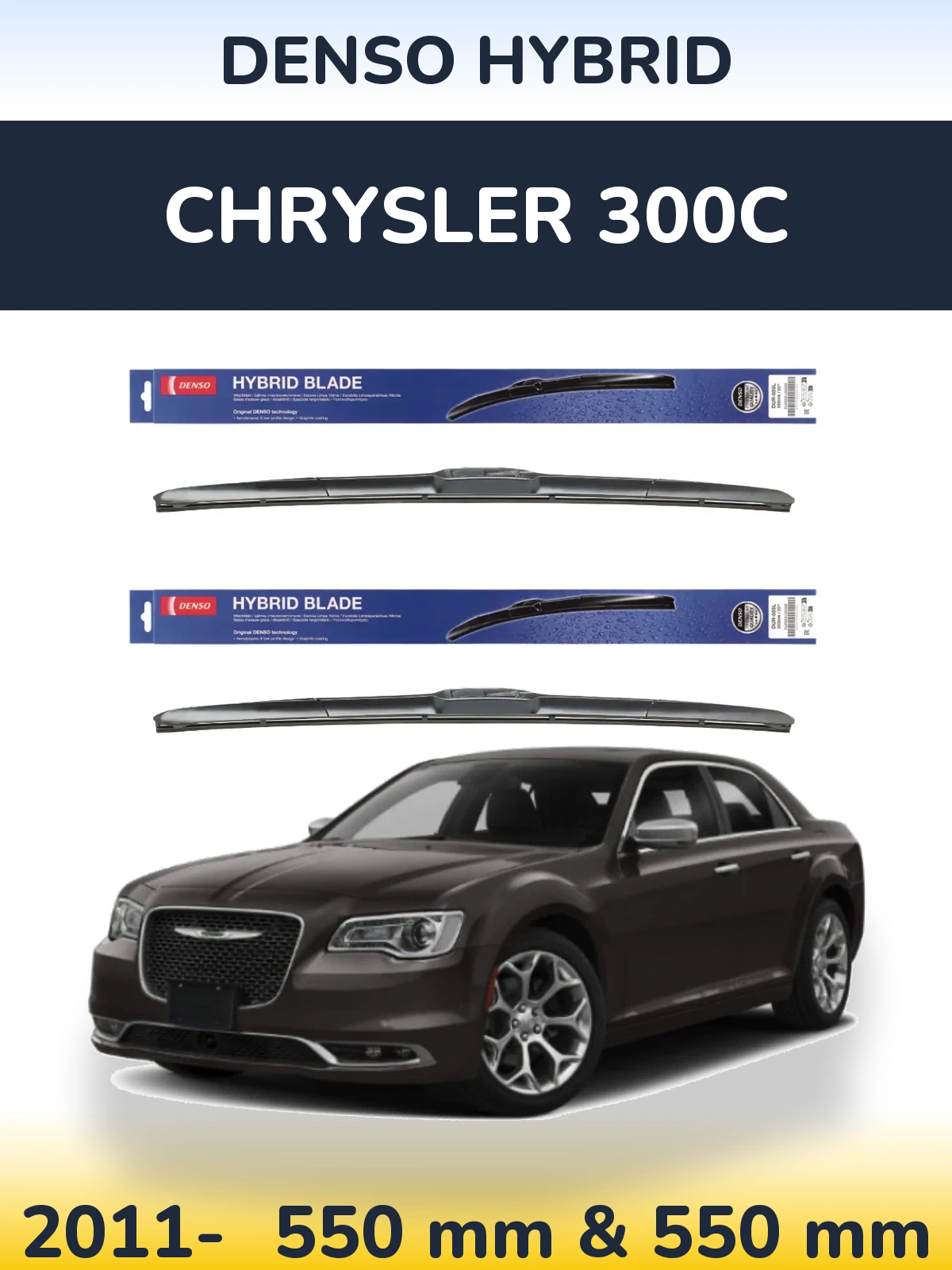 Torkarblad Denso Hybrid för Chrysler 300C