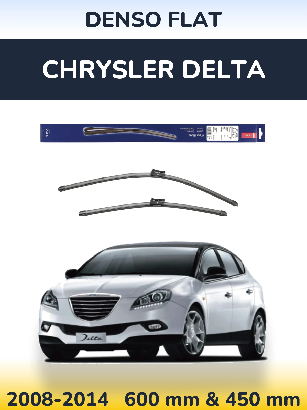 Torkarblad Denso Flat för Chrysler Delta