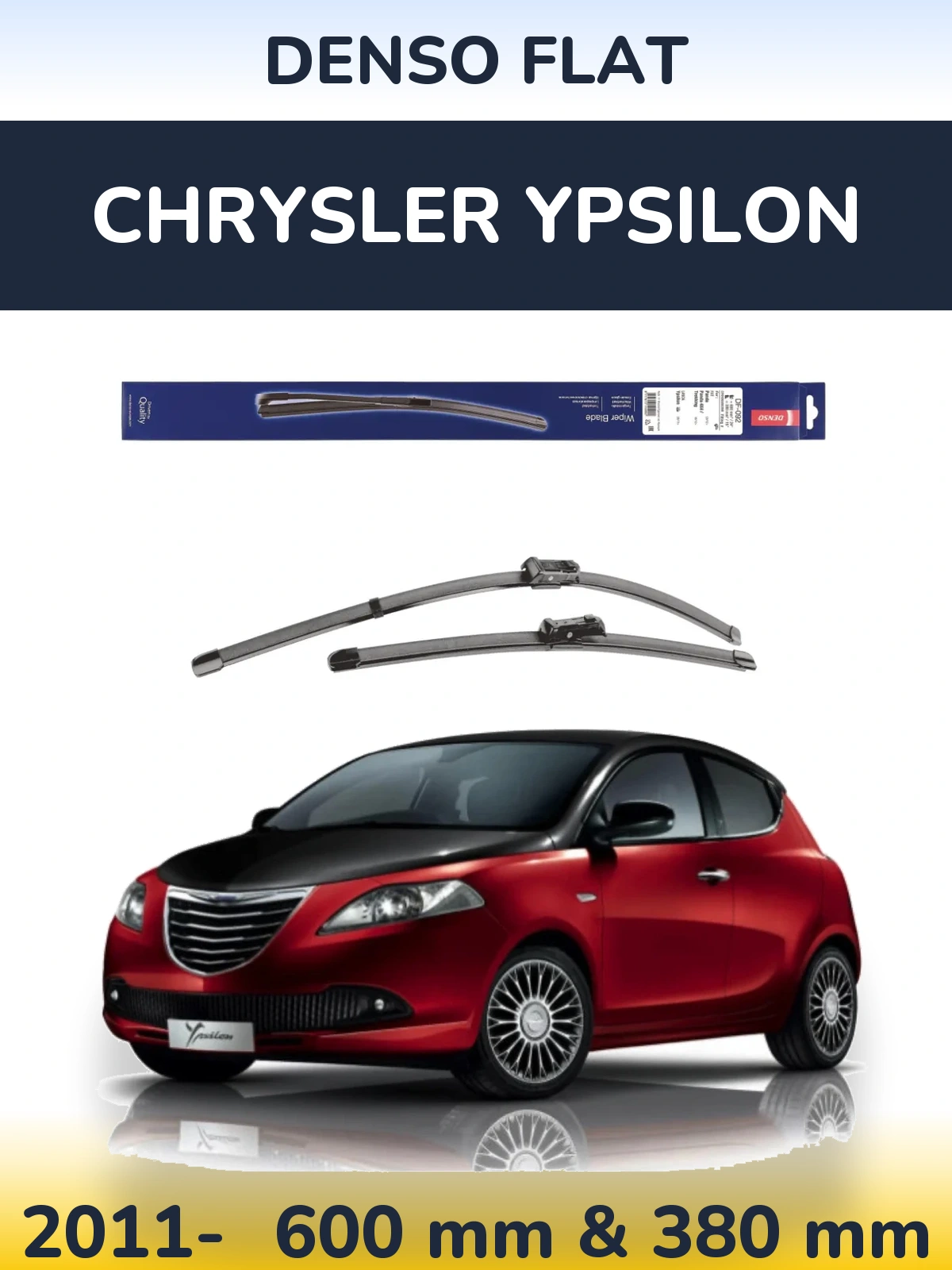 Torkarblad Denso Flat för Chrysler Ypsilon