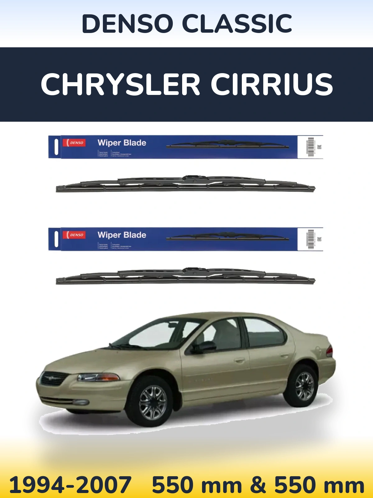 Torkarblad Denso Classic för Chrysler Cirrius