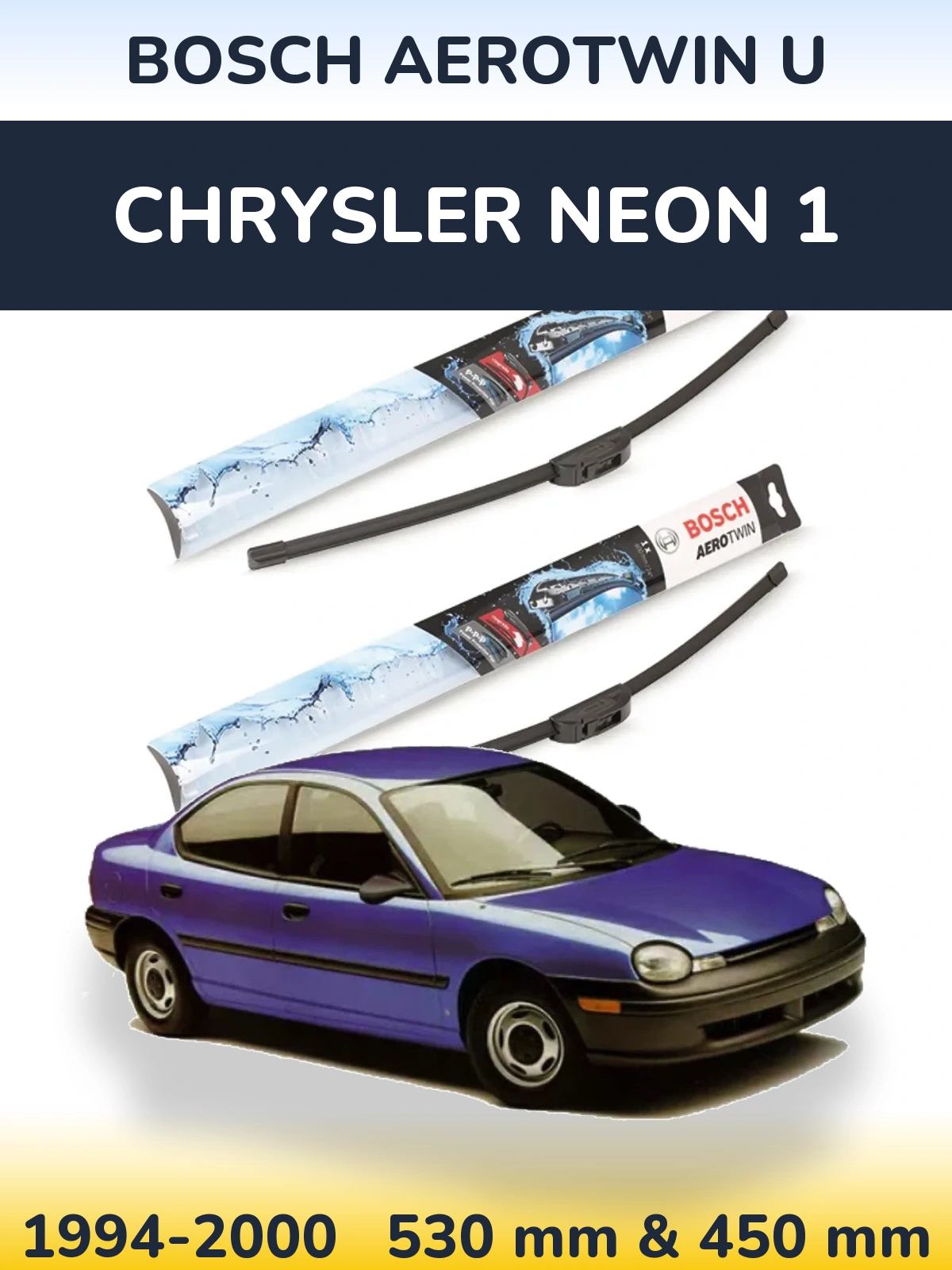 Torkarblad BOSCH AeroTwin U för Chrysler Neon 1