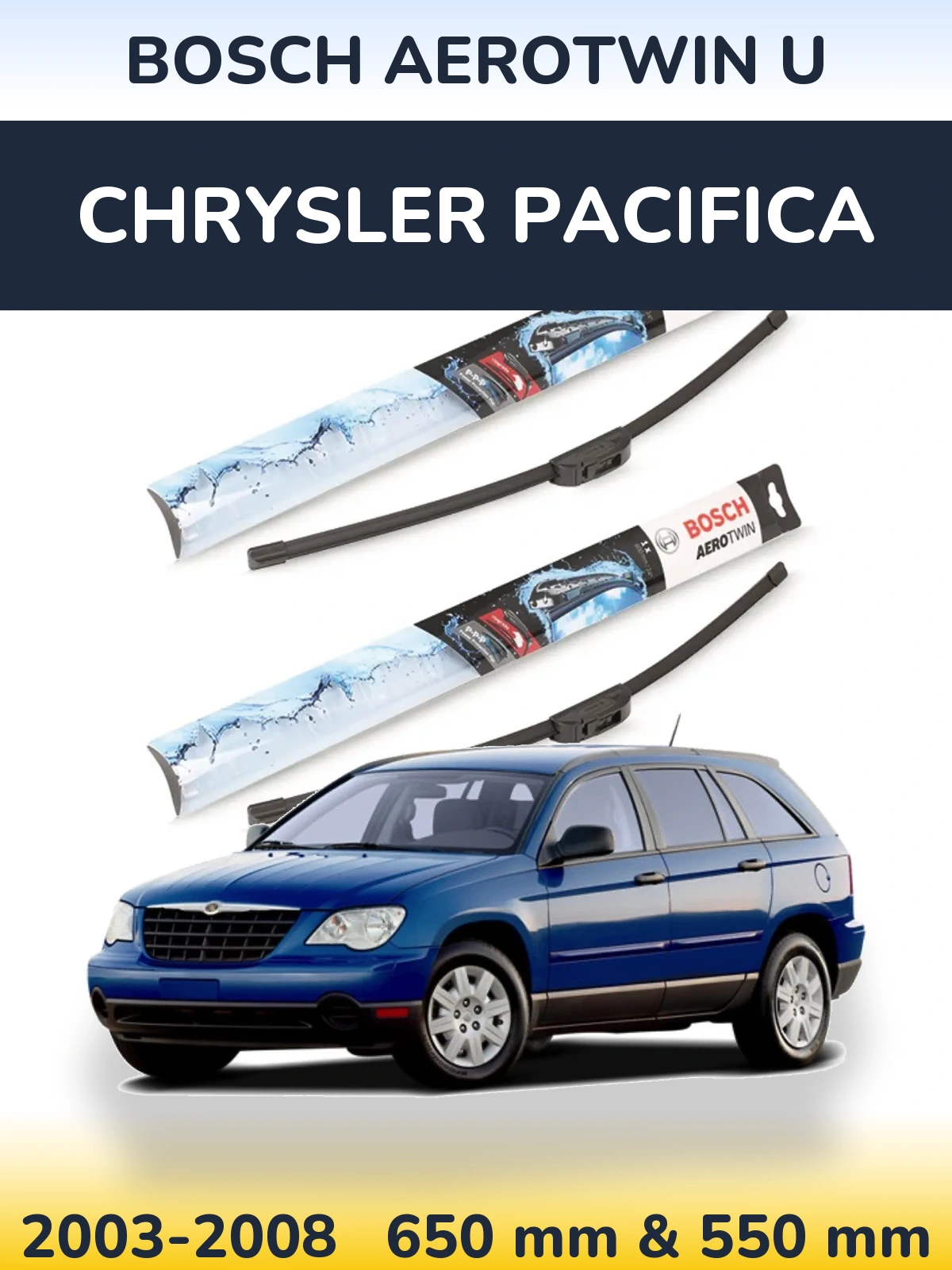 Torkarblad BOSCH AeroTwin U för Chrysler Pacifica