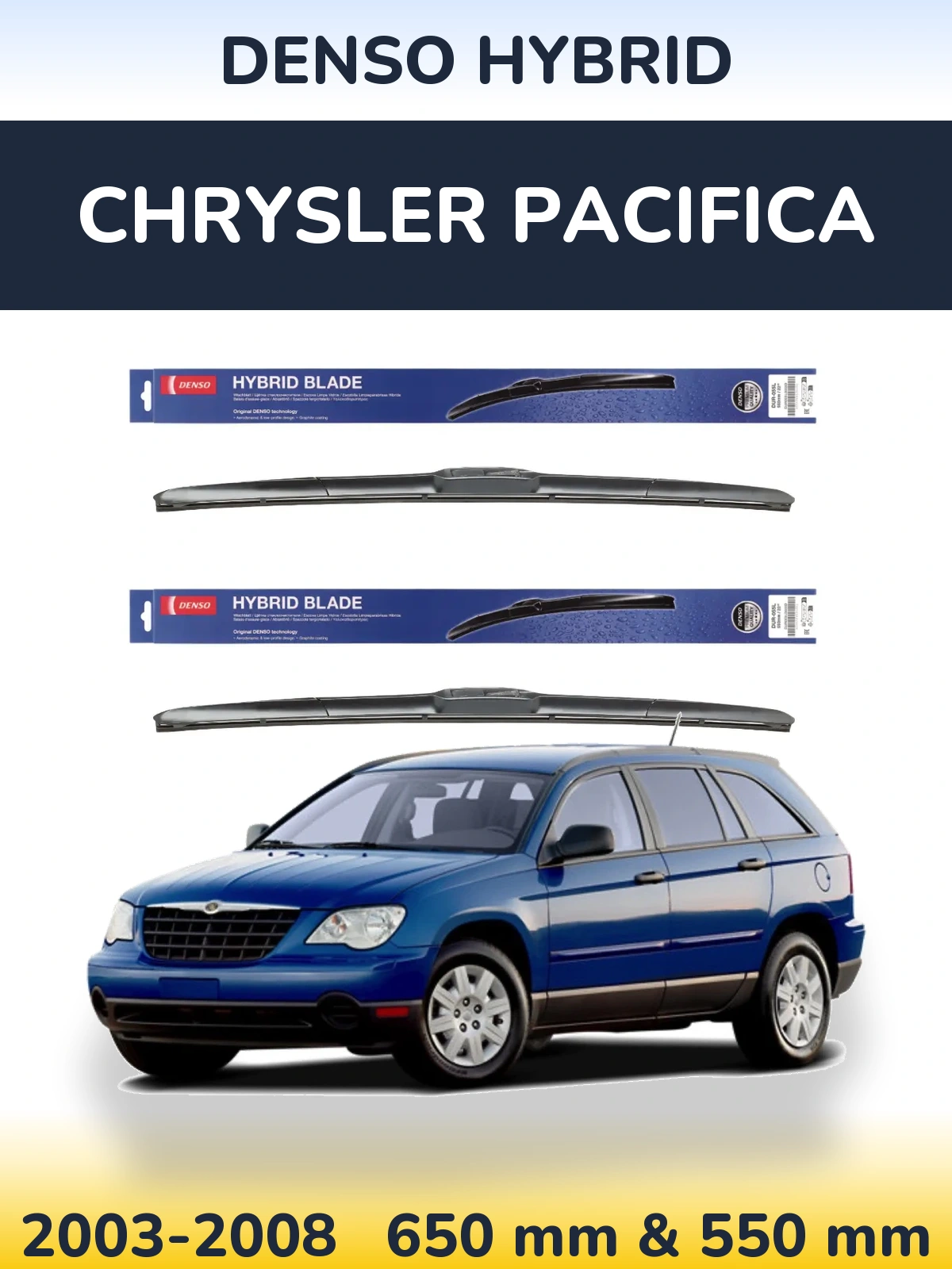 Torkarblad Denso Hybrid för Chrysler Pacifica