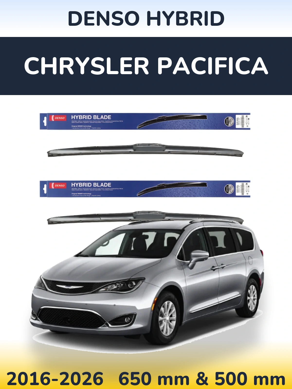 Torkarblad Denso Hybrid för Chrysler Pacifica