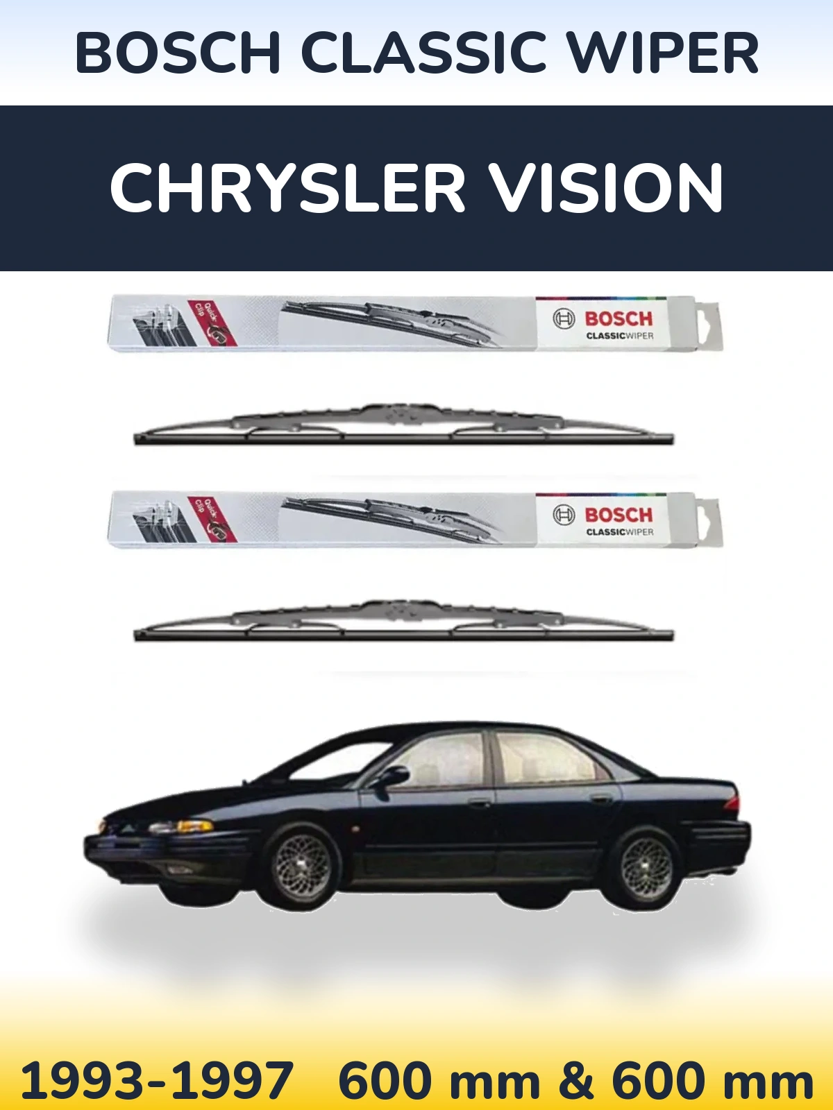 Torkarblad BOSCH Classic Wiper för Chrysler Vision