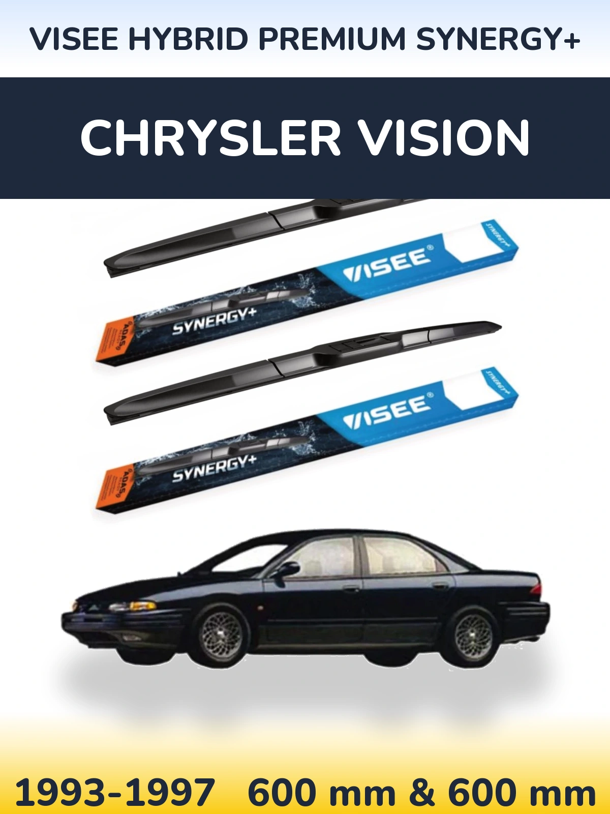 Torkarblad VISEE HYBRID PREMIUM SYNERGY+ för Chrysler Vision