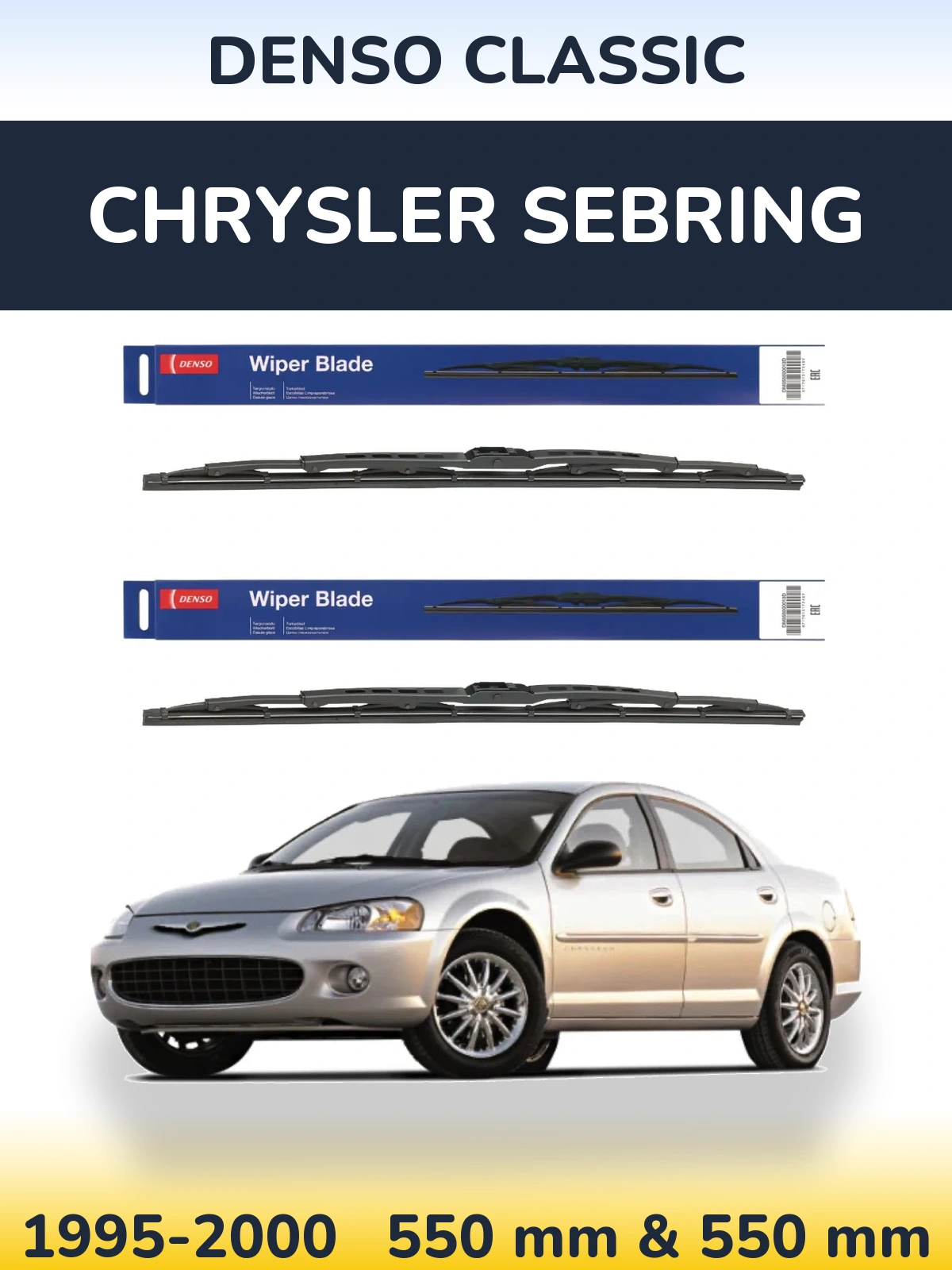 Torkarblad Denso Classic för Chrysler Sebring