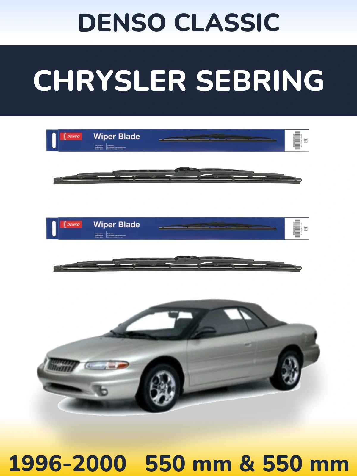 Torkarblad Denso Classic för Chrysler Sebring