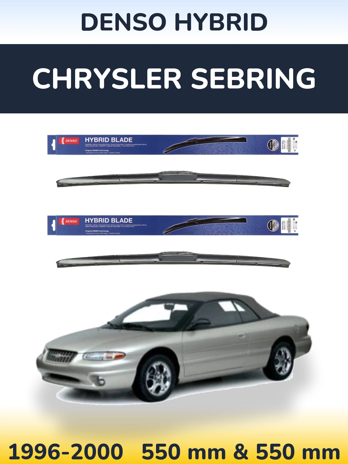 Torkarblad Denso Hybrid för Chrysler Sebring